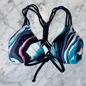 NWOT! PINK by Victoria Secret, Marble Bikini top!